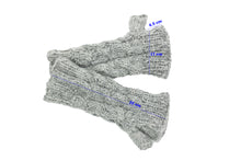 Load image into Gallery viewer, Hand Knitted Woolen Long Forearm Half Finger Glove-Gray