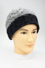 Load image into Gallery viewer, Hand knitted woolen pom pom beanie with soft fleece liner - unisex