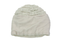 Load image into Gallery viewer, Hand knitted woolen pom pom beanie with soft fleece liner - unisex