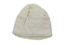 Load image into Gallery viewer, Hand knitted woolen pom pom beanie with soft fleece liner - unisex