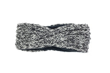 Load image into Gallery viewer, Hand knitted woolen headband with soft fleece liner - unisex