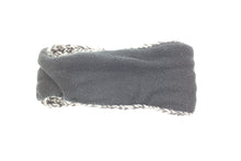 Load image into Gallery viewer, Hand knitted woolen headband with soft fleece liner - unisex