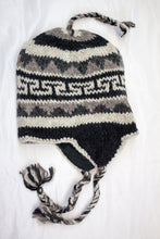 Load image into Gallery viewer, Hand knitted woolen Hat with soft fleece lining and ear flab - unisex