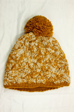 Load image into Gallery viewer, Hand knitted woolen pom pom beanie with soft fleece liner - unisex