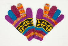Load image into Gallery viewer, Hand knitted woolen gloves with soft inner fleece liner - unisex