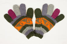 Load image into Gallery viewer, Hand knitted woolen gloves with soft inner fleece liner - unisex