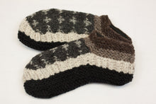 Load image into Gallery viewer, Hand knitted woolen room shoes with soft fleece liner - unisex