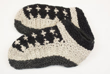 Load image into Gallery viewer, Hand knitted woolen room shoes with soft fleece liner - unisex