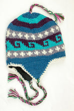 Load image into Gallery viewer, Hand knitted woolen Hat with soft fleece lining and ear flab - unisex