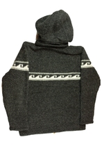 Load image into Gallery viewer, Hand knitted woolen jacket/sweater with soft inner fleece - HMPWJ16
