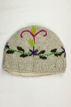 Load image into Gallery viewer, Hand knitted woolen beanie with soft fleece liner - unisex