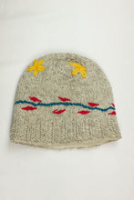 Load image into Gallery viewer, Hand knitted woolen beanie with soft fleece liner - unisex