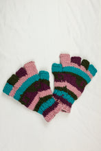 Load image into Gallery viewer, High quality hand knitted woolen half glove with soft fleece liner - unisex