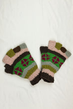 Load image into Gallery viewer, High quality hand knitted woolen half glove with soft fleece liner - unisex