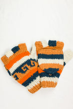 Load image into Gallery viewer, Hand knitted convertible woolen gloves with soft inner fleece liner - unisex