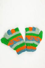 Load image into Gallery viewer, High quality hand knitted woolen half glove with soft fleece liner - unisex
