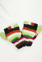 Load image into Gallery viewer, Hand knitted convertible woolen gloves with soft inner fleece liner - unisex