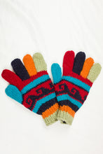 Load image into Gallery viewer, Hand knitted woolen gloves with soft inner fleece liner - unisex