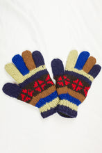 Load image into Gallery viewer, Hand knitted woolen gloves with soft inner fleece liner - unisex