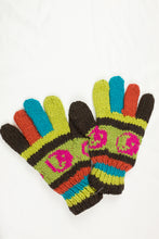 Load image into Gallery viewer, Hand knitted woolen gloves with soft inner fleece liner - unisex