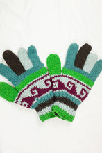 Load image into Gallery viewer, Hand knitted woolen gloves with soft inner fleece liner - unisex