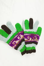 Load image into Gallery viewer, Hand knitted woolen gloves with soft inner fleece liner - unisex