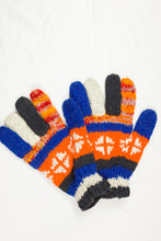 Load image into Gallery viewer, Hand knitted woolen gloves with soft inner fleece liner - unisex