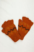 Load image into Gallery viewer, High quality hand knitted woolen half glove with soft fleece liner - unisex