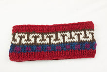 Load image into Gallery viewer, Hand knitted woolen headband with soft fleece liner - unisex