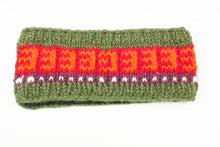 Load image into Gallery viewer, Hand knitted woolen headband with soft fleece liner - unisex