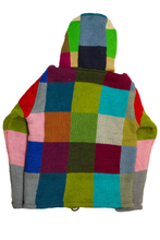 Load image into Gallery viewer, Hand knitted woolen jacket/sweater with soft inner fleece - HMPWJ4
