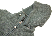 Load image into Gallery viewer, Hand knitted woolen jacket/sweater with soft inner fleece - HMPWJ5