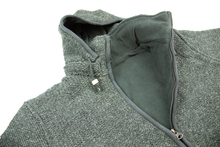 Load image into Gallery viewer, Hand knitted woolen jacket/sweater with soft inner fleece - HMPWJ5