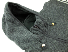 Load image into Gallery viewer, Hand knitted woolen jacket/sweater with soft inner fleece - HMPWJ6