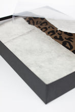 Load image into Gallery viewer, 70% Cashmere & 30% Silk Leopard Print Hand Crafted Long Winter Scarf Women