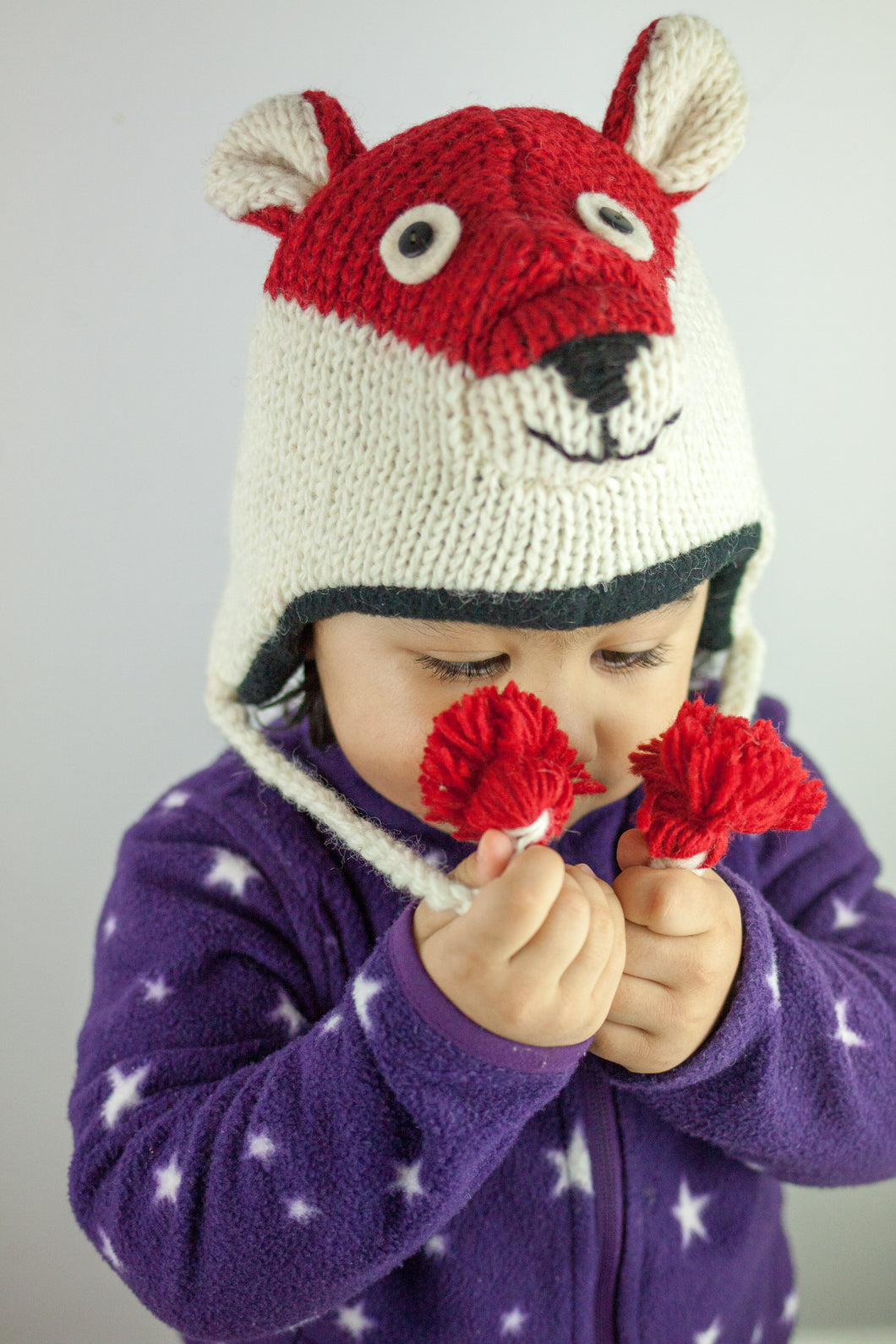 Hand Knitted Animal Design Woolen Hats - Toddlers