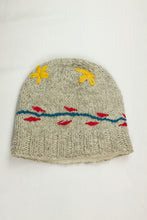 Load image into Gallery viewer, Hand knitted woolen beanie with soft fleece liner - unisex
