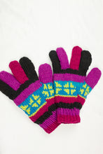 Load image into Gallery viewer, Hand knitted woolen gloves with soft inner fleece liner - unisex
