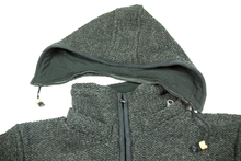 Load image into Gallery viewer, Hand knitted woolen jacket/sweater with soft inner fleece - HMPWJ5
