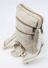 Load image into Gallery viewer, Handmade 100% Pure Hemp Cross Carry Bag - HMPHBCC1
